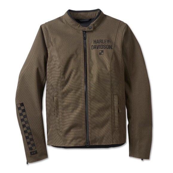 🏍️ Harley Davidson Women's Olive Courier Waterproof Textile Jacket SZ M NWT - Picture 4 of 4